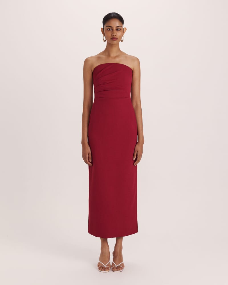 Dharma Column Dress in RASPBERRY