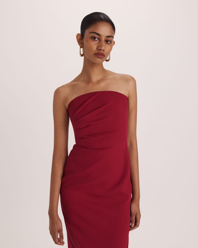 Dharma Column Dress in RASPBERRY