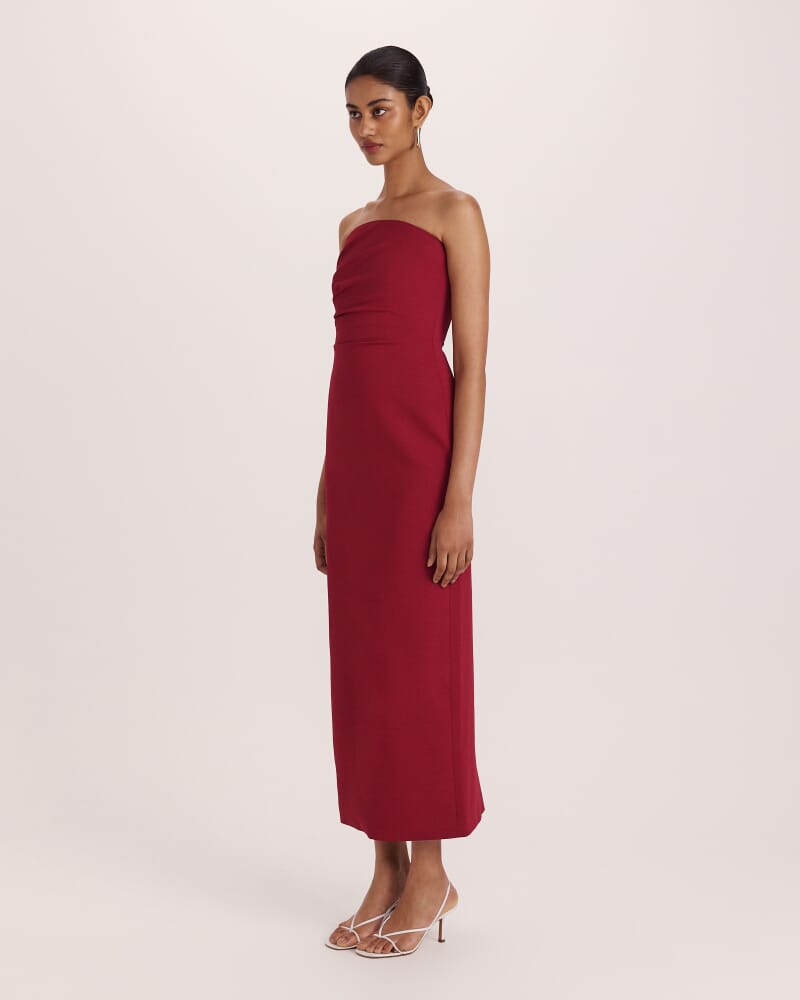 Dharma Column Dress in RASPBERRY
