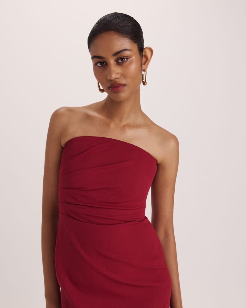 Dharma Column Dress in RASPBERRY