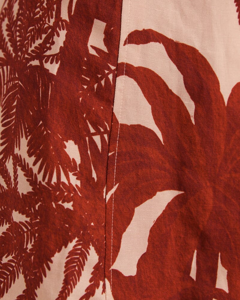 Brielle Shirt Dress in RED MULTI