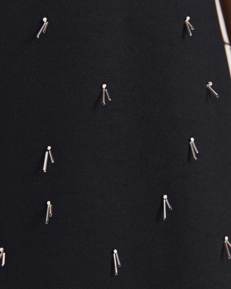 Dharma Beaded Mini Dress in BLACK