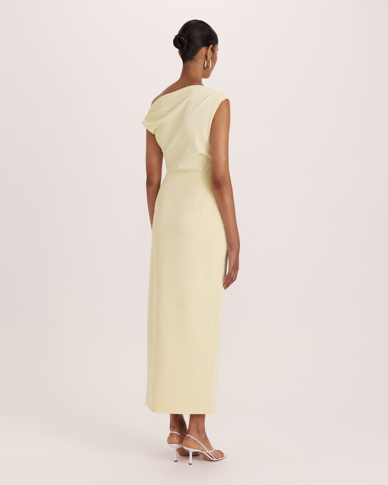 Dharma Off Shoulder Dress in BUTTER