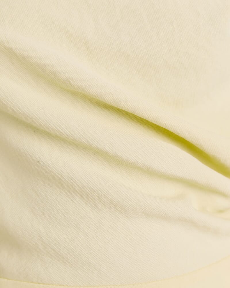 Dharma Off Shoulder Dress in BUTTER