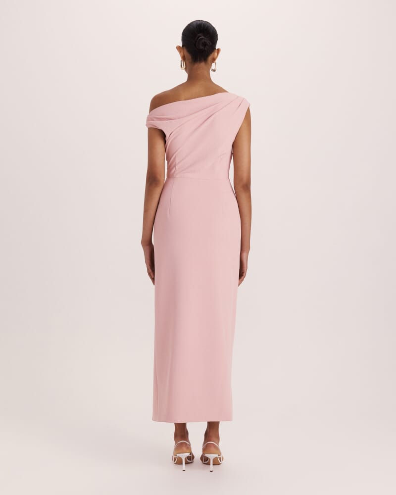 Dharma Off Shoulder Dress in ROSE