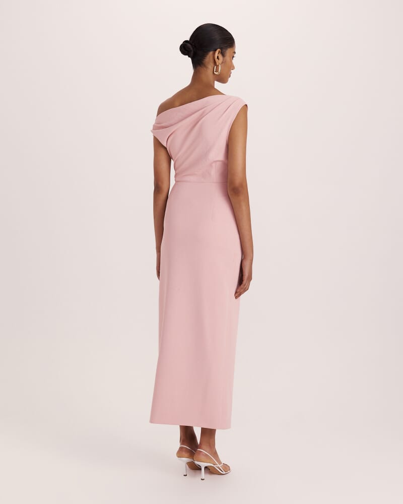 Dharma Off Shoulder Dress in ROSE