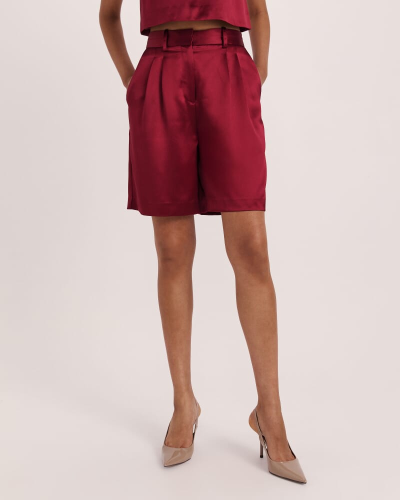 Sallee Satin Short in RASPBERRY
