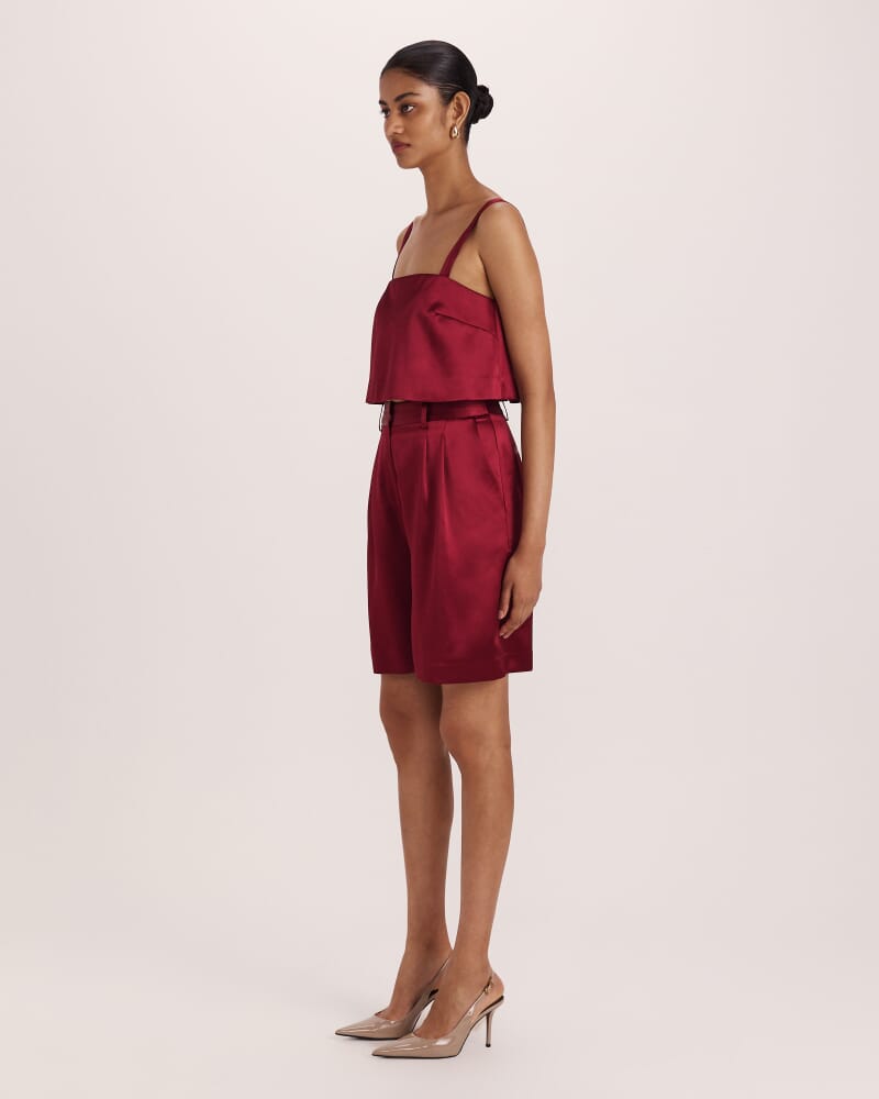 Sallee Satin Short in RASPBERRY