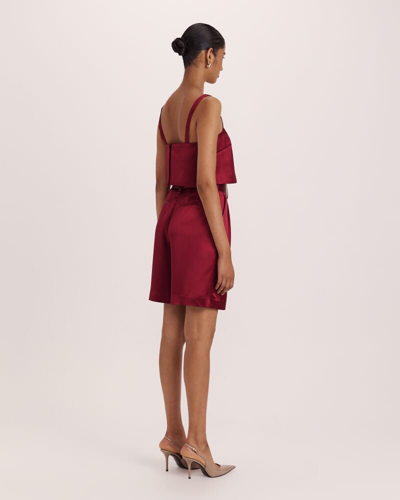 Sallee Satin Short in RASPBERRY
