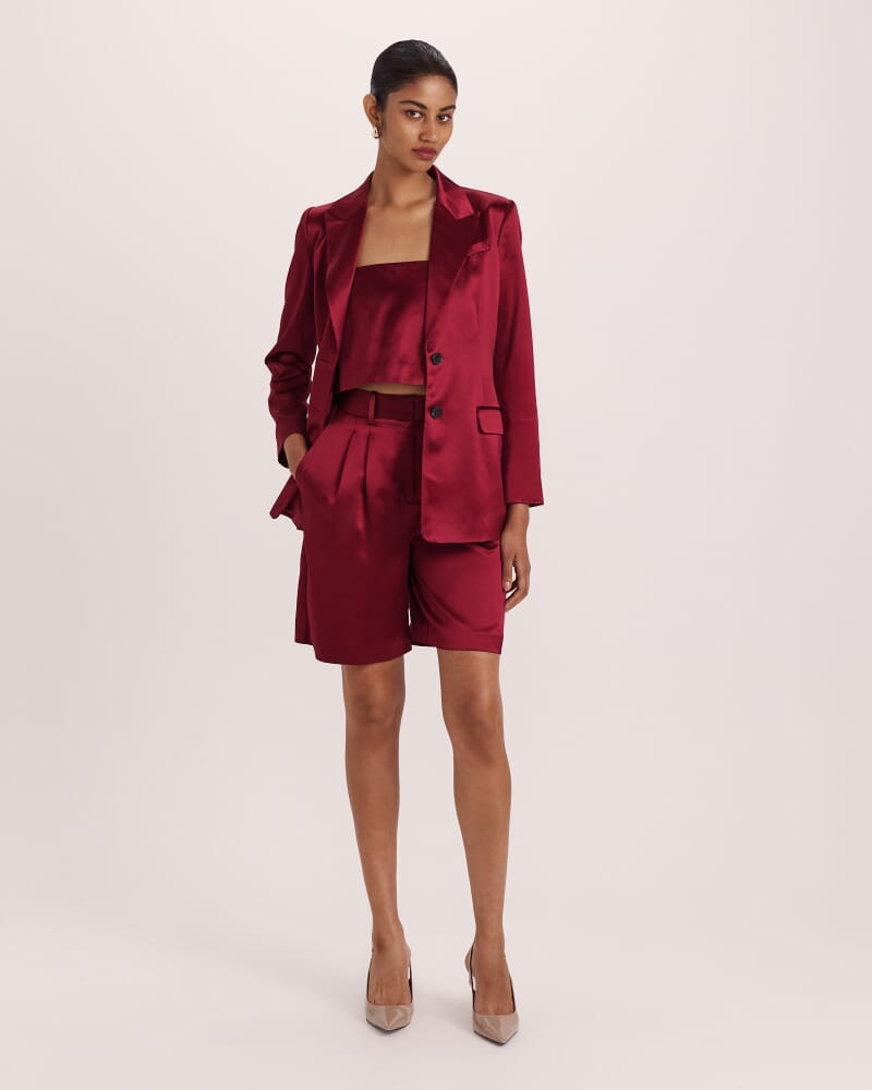 Sallee Satin Short in RASPBERRY