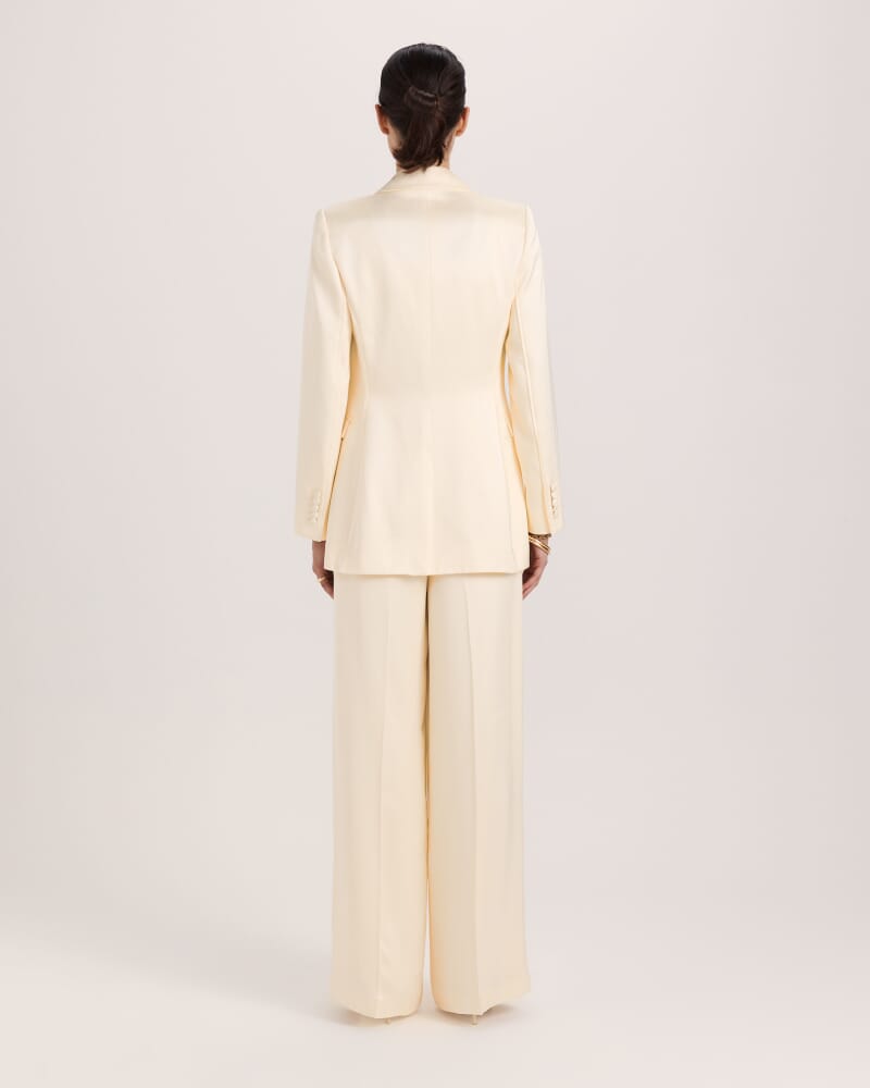 Nevine Contour Blazer in PALE LEMON