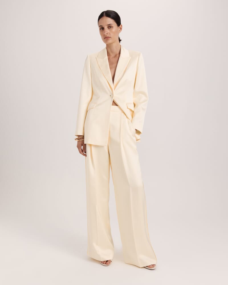Nevine Contour Blazer in PALE LEMON