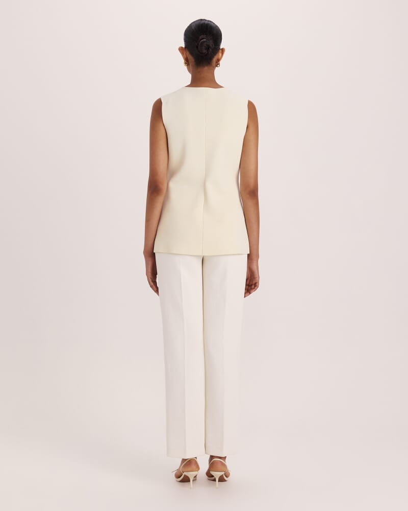 Mia Milano Knit Vest in LEMON