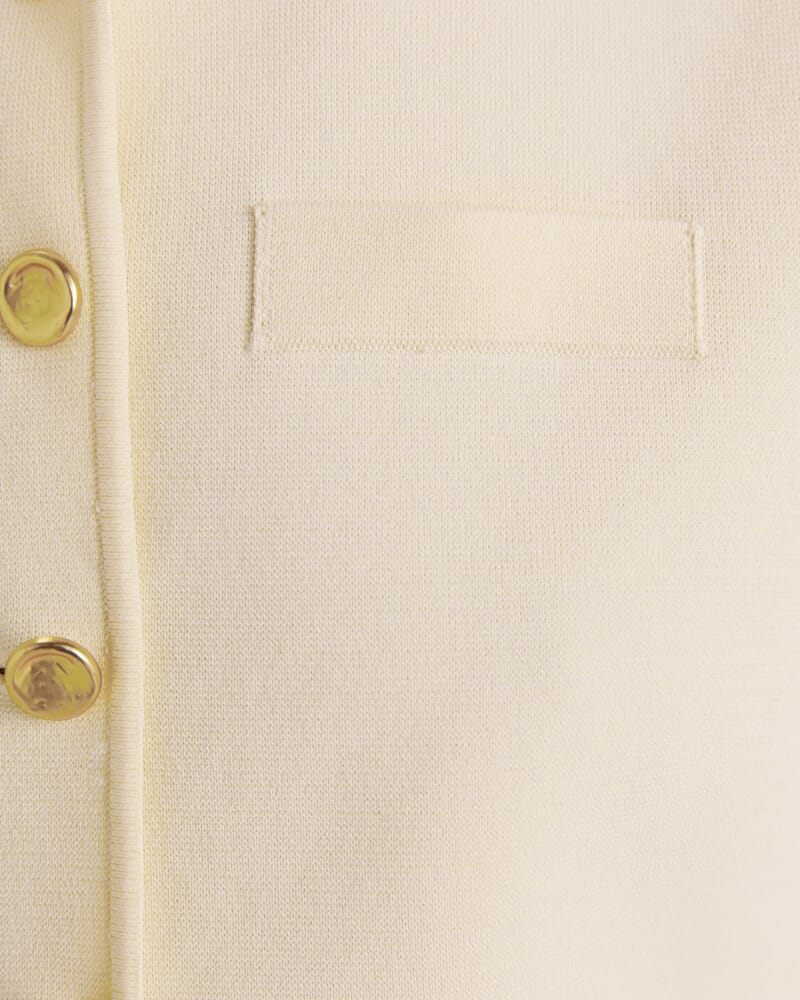 Mia Milano Knit Vest in LEMON