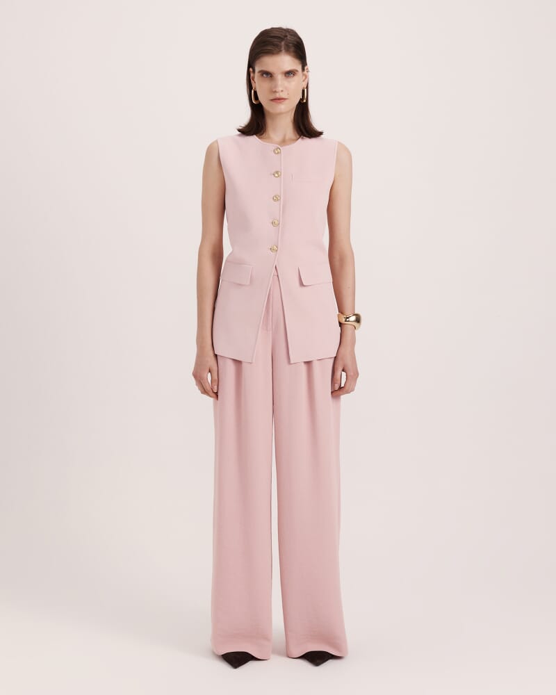 Mia Milano Knit Vest in ROSE