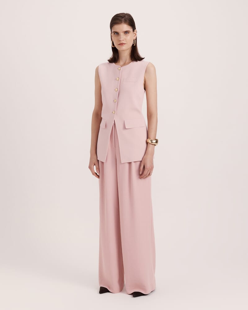 Mia Milano Knit Vest in ROSE