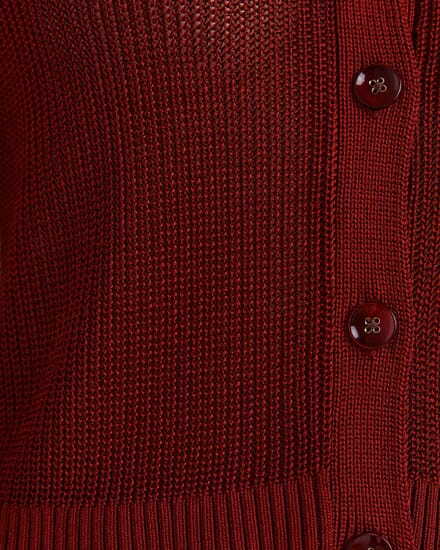 Zala Cropped Cardigan in RASPBERRY