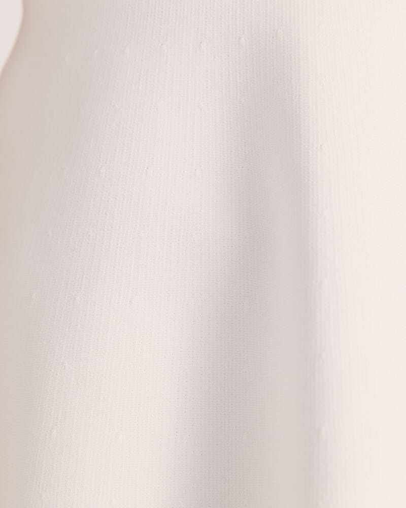 Mia Milano Peplum Top in IVORY