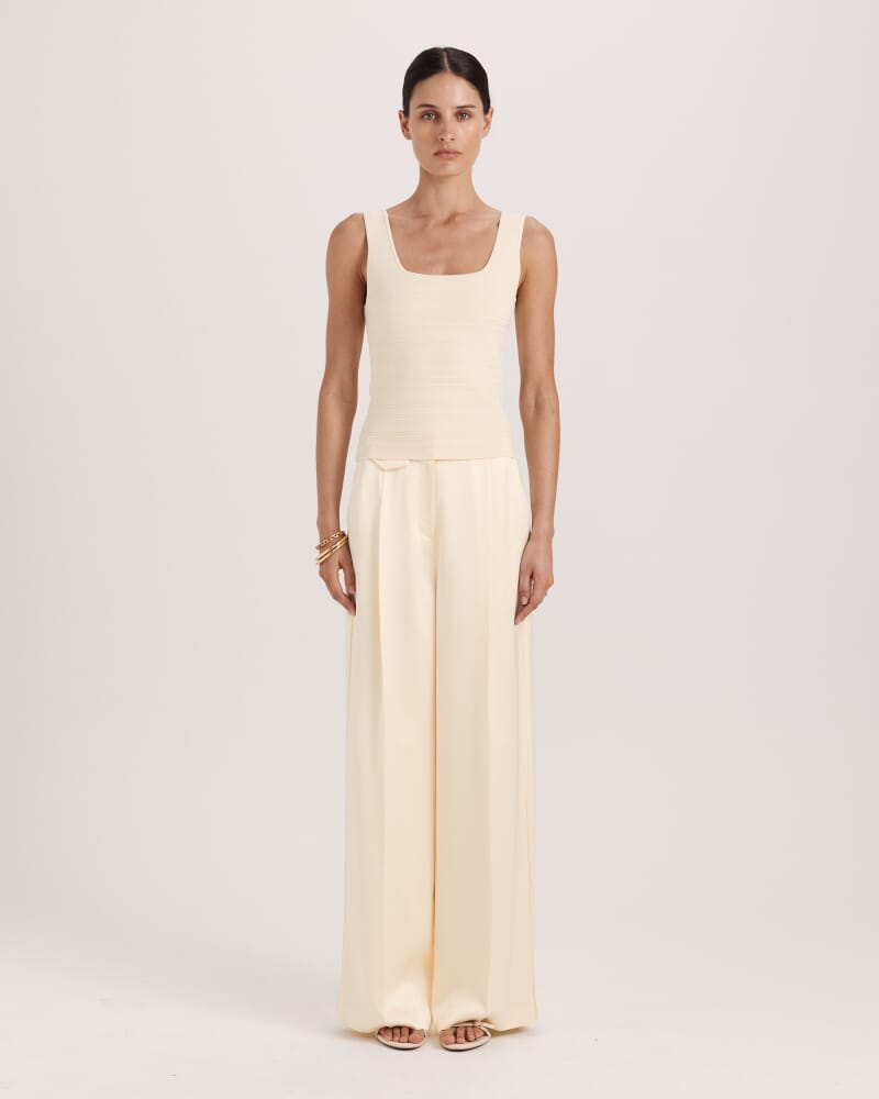 Vicky Milano Knit Tank in LEMON