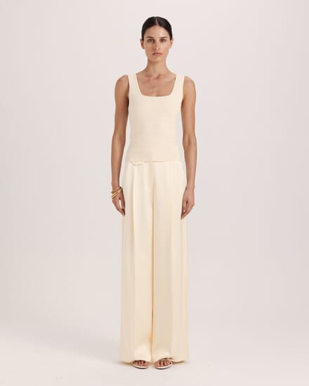 Vicky Milano Knit Tank in LEMON