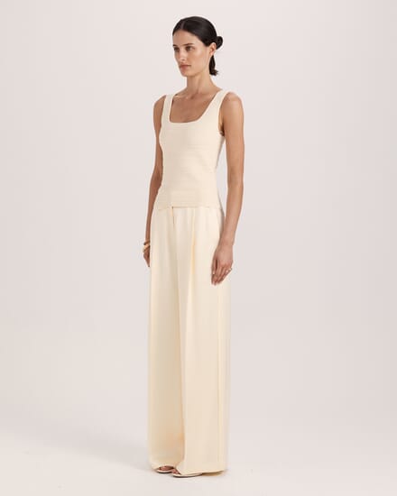 Vicky Milano Knit Tank in LEMON