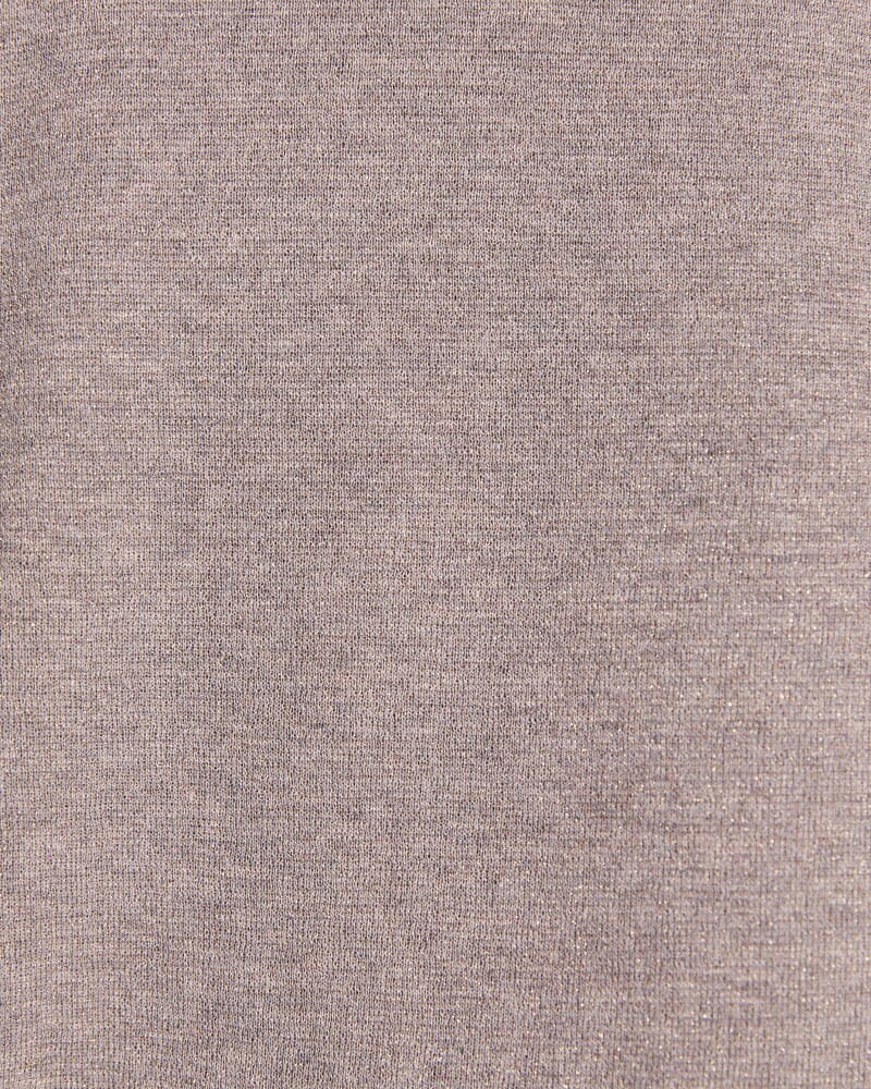 Mariya Metallic Tie Neck Knit in MAUVE