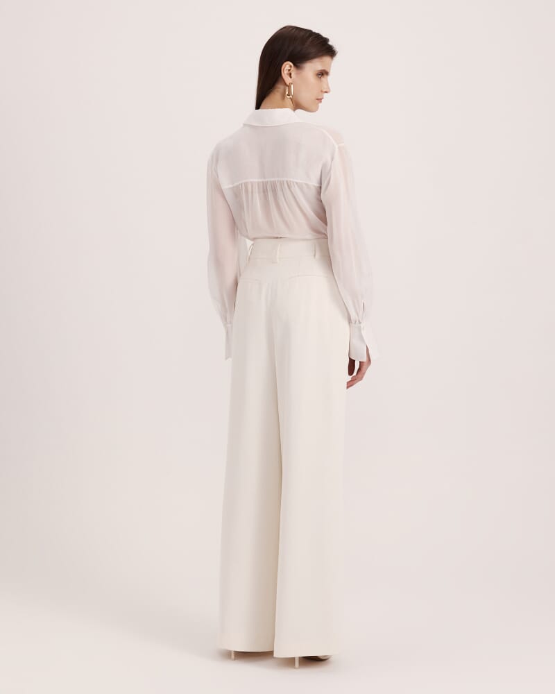 Dharma Pleat Front Pant in MILK