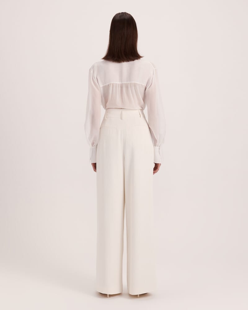 Dharma Pleat Front Pant in MILK