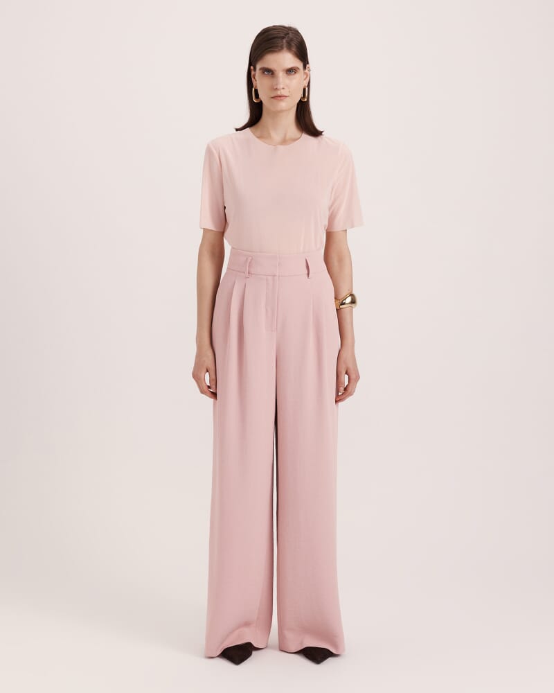 Dharma Pleat Front Pant in ROSE
