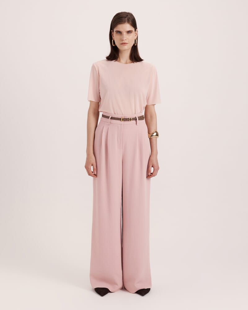 Dharma Pleat Front Pant in ROSE