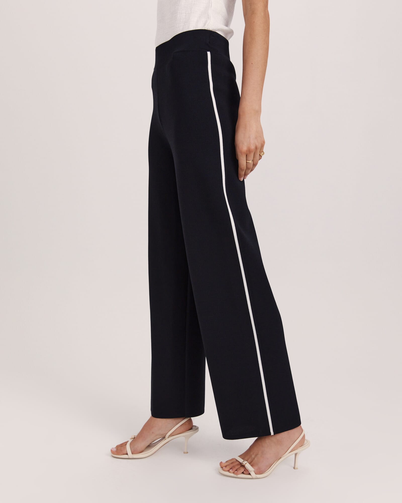 Mia Milano Knit Contrast Tip Pant