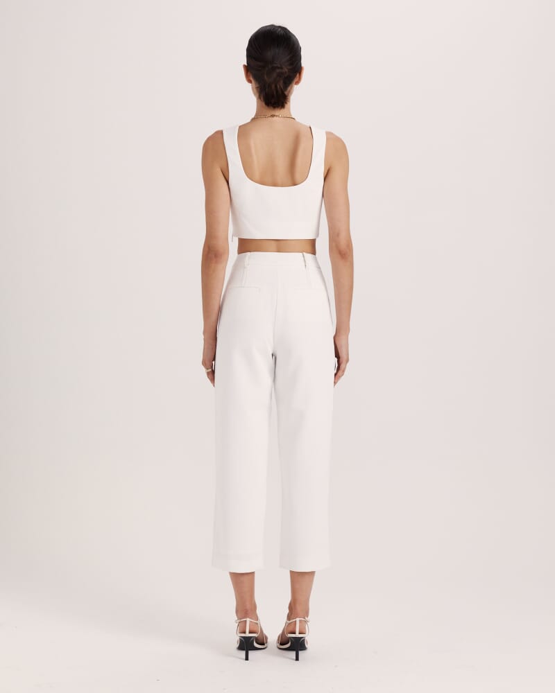 Dharma Tuck Front Culotte in ALABASTER