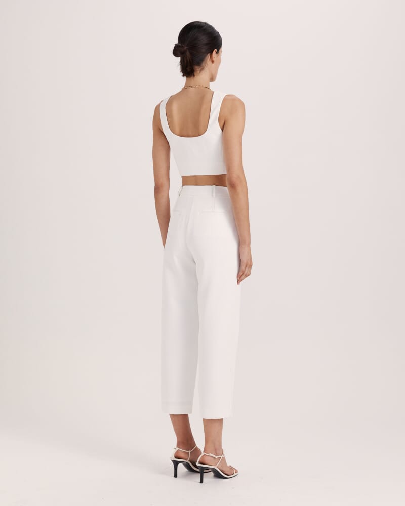 Dharma Tuck Front Culotte in ALABASTER