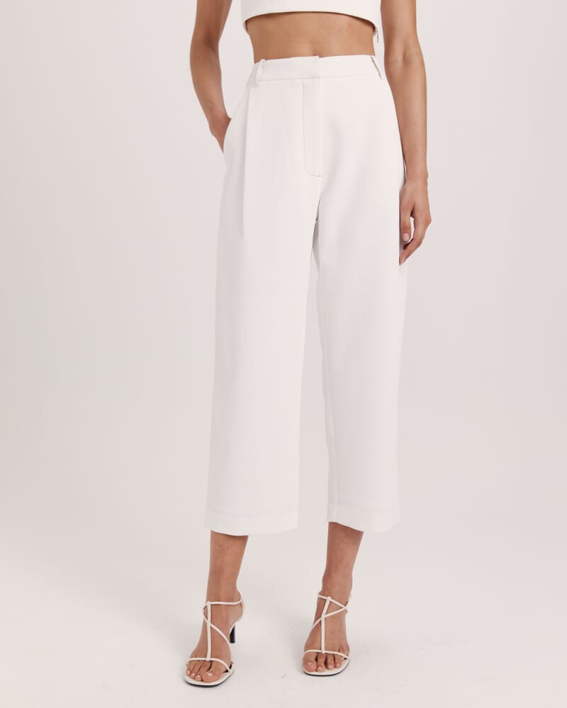 Dharma Tuck Front Culotte in ALABASTER