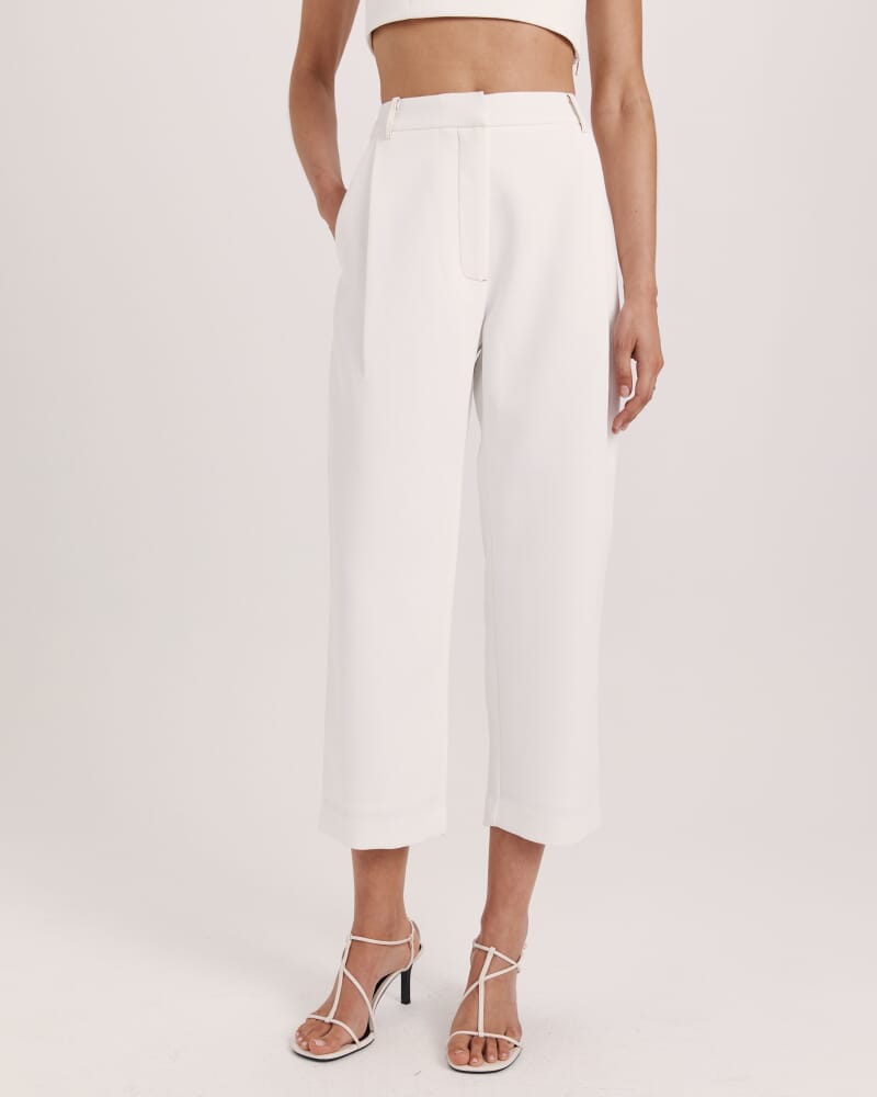 Dharma Tuck Front Culotte in ALABASTER