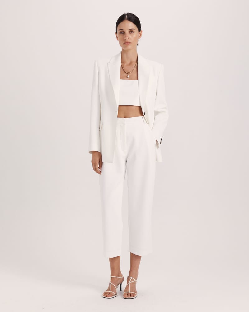 Dharma Tuck Front Culotte in ALABASTER