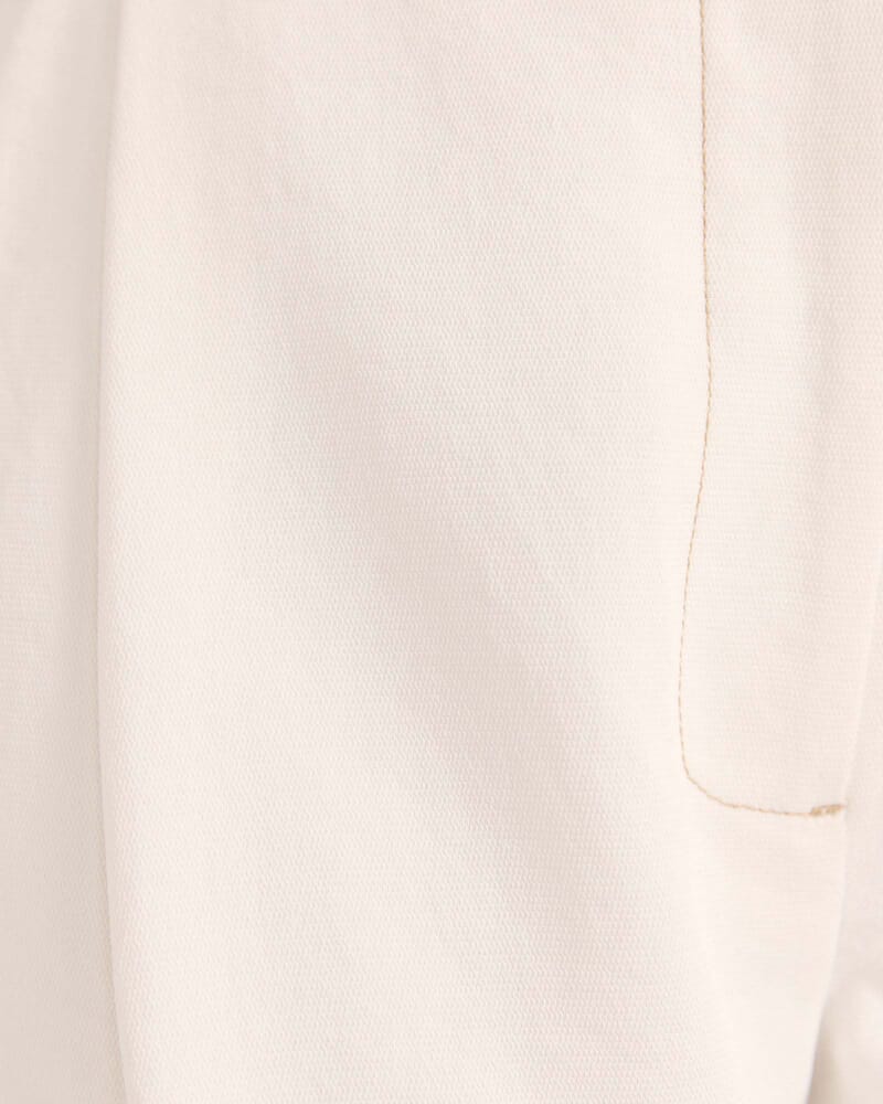 Dharma Tuck Front Culotte in ALABASTER/TAN