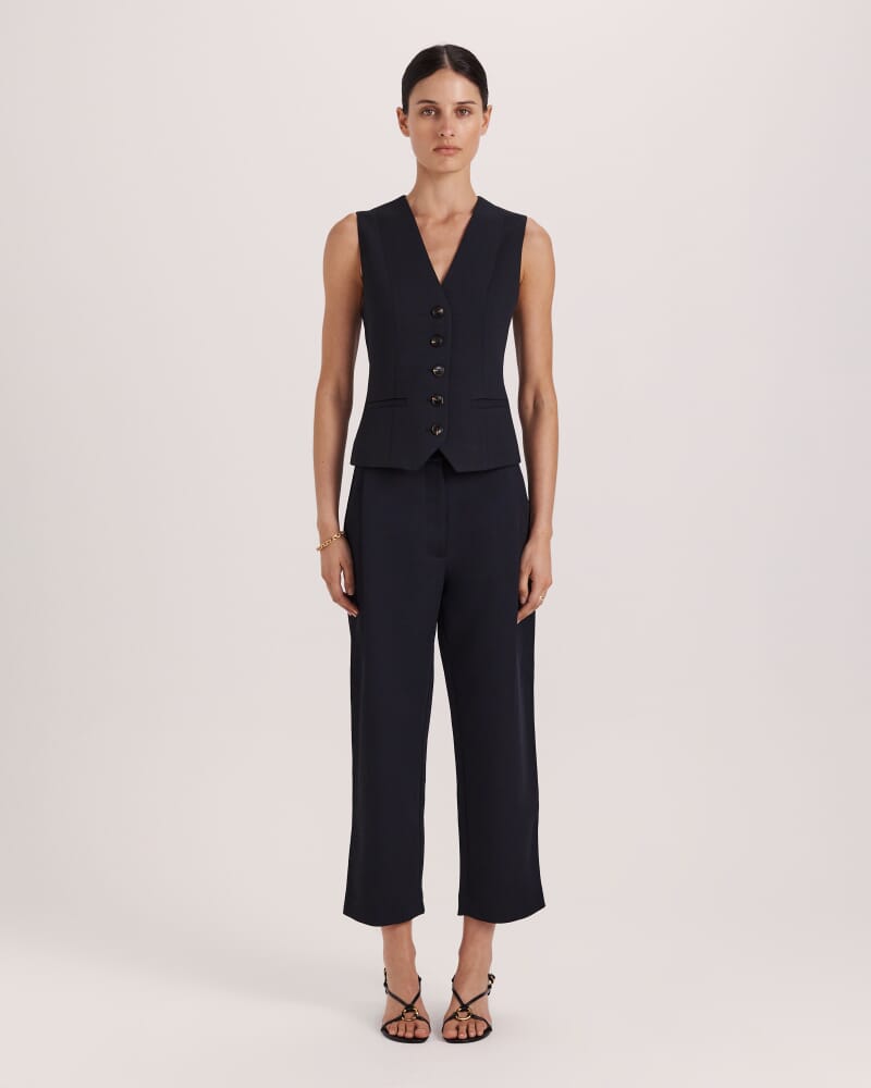 Dharma Tuck Front Culotte in BLACK