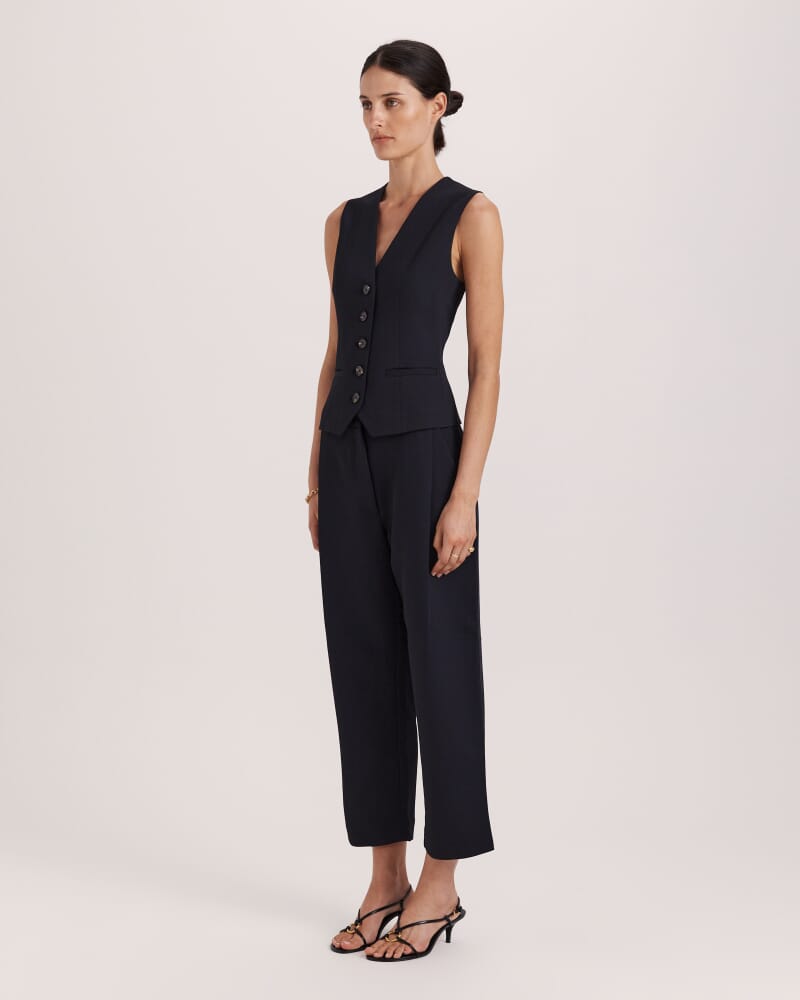 Dharma Tuck Front Culotte in BLACK