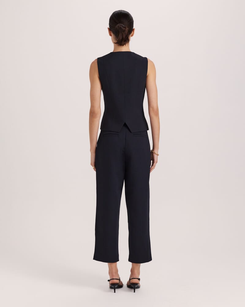 Dharma Tuck Front Culotte in BLACK