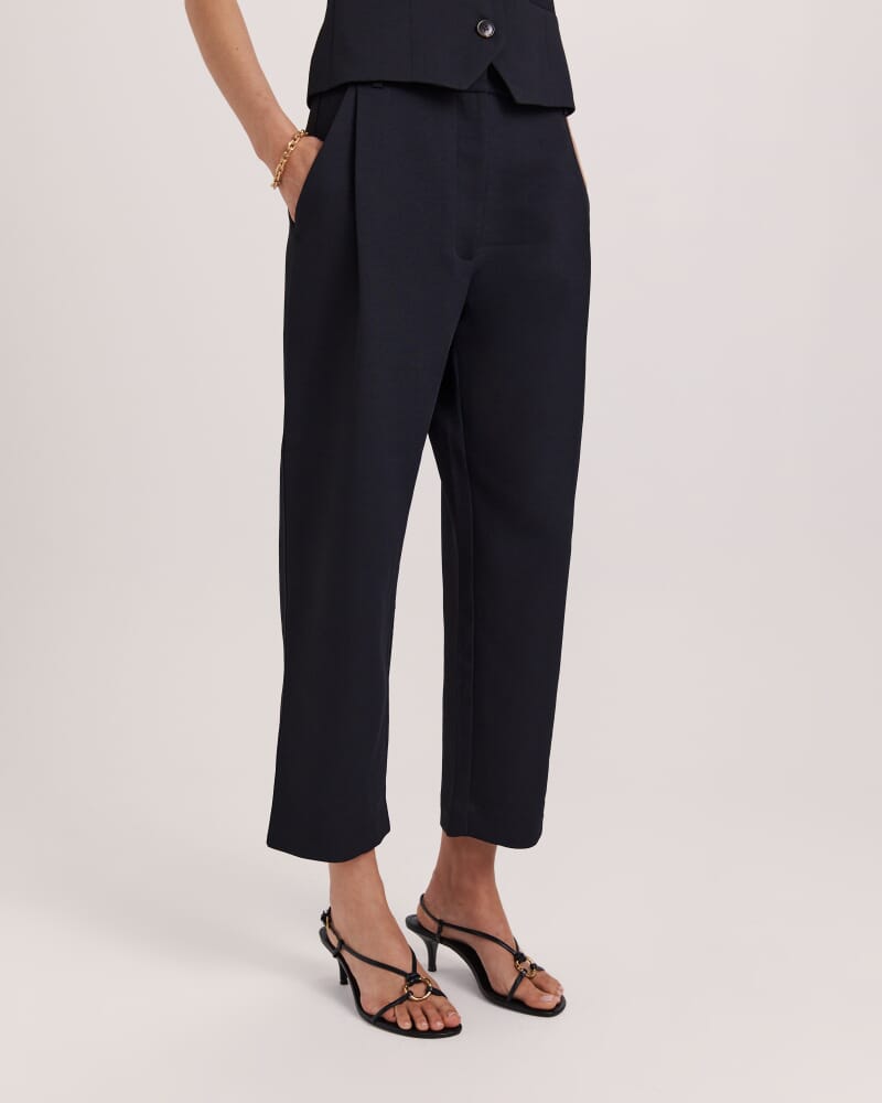 Dharma Tuck Front Culotte in BLACK