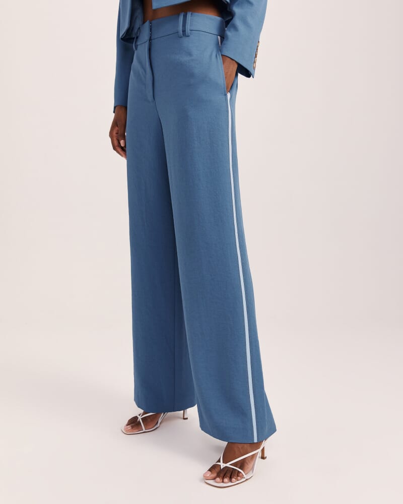 Dharma Wide Leg Pant in BLUE STEEL