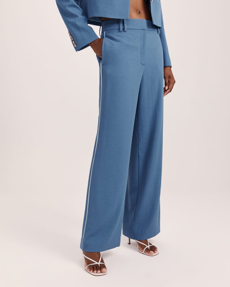Dharma Wide Leg Pant in BLUE STEEL