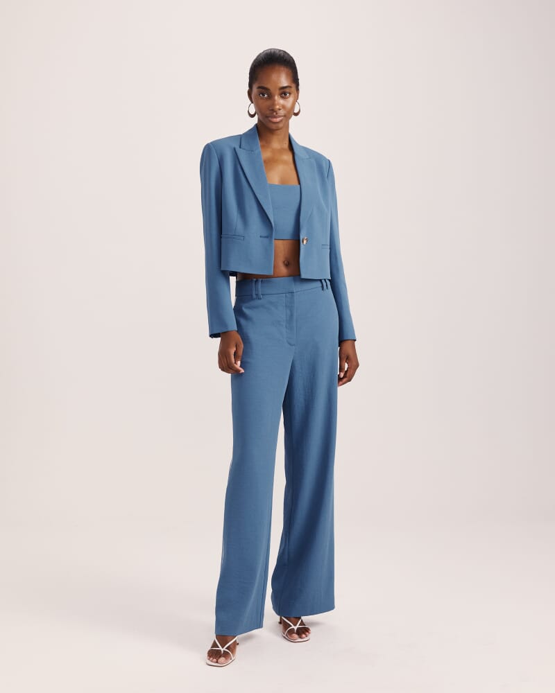 Dharma Wide Leg Pant in BLUE STEEL