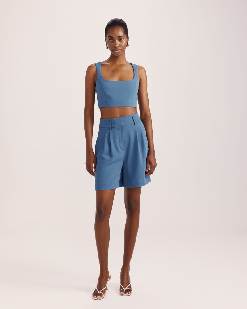 Dharma Bermuda Short in BLUE STEEL