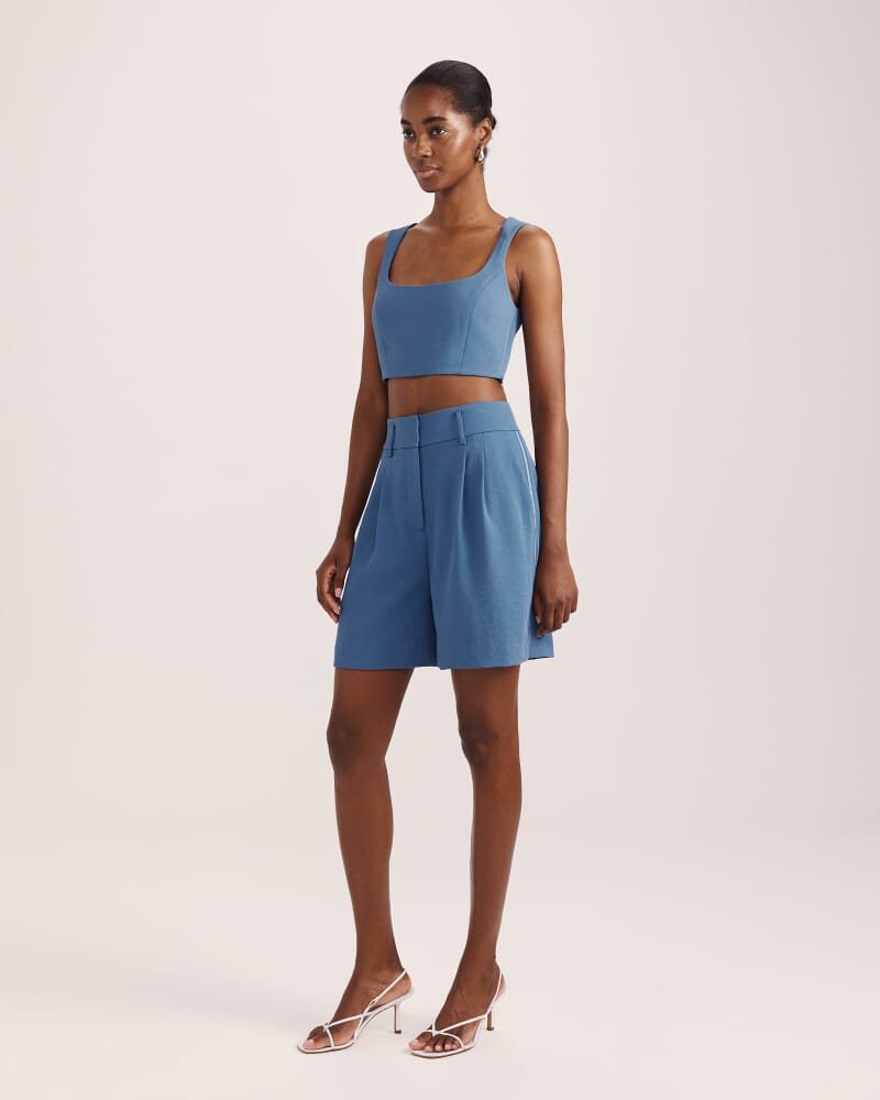 Dharma Bermuda Short in BLUE STEEL