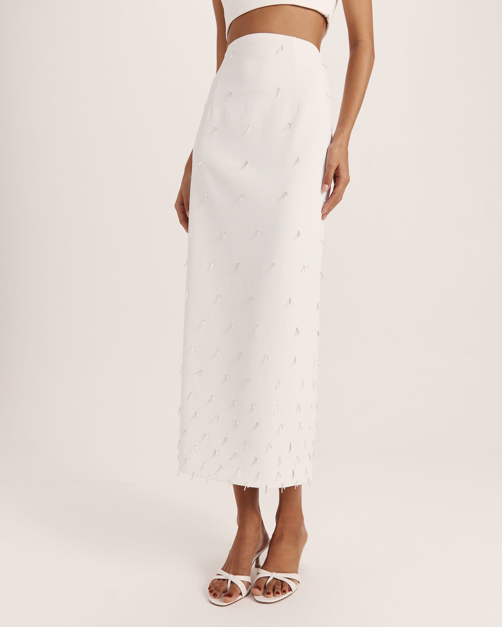 Dharma Beaded Midi Skirt