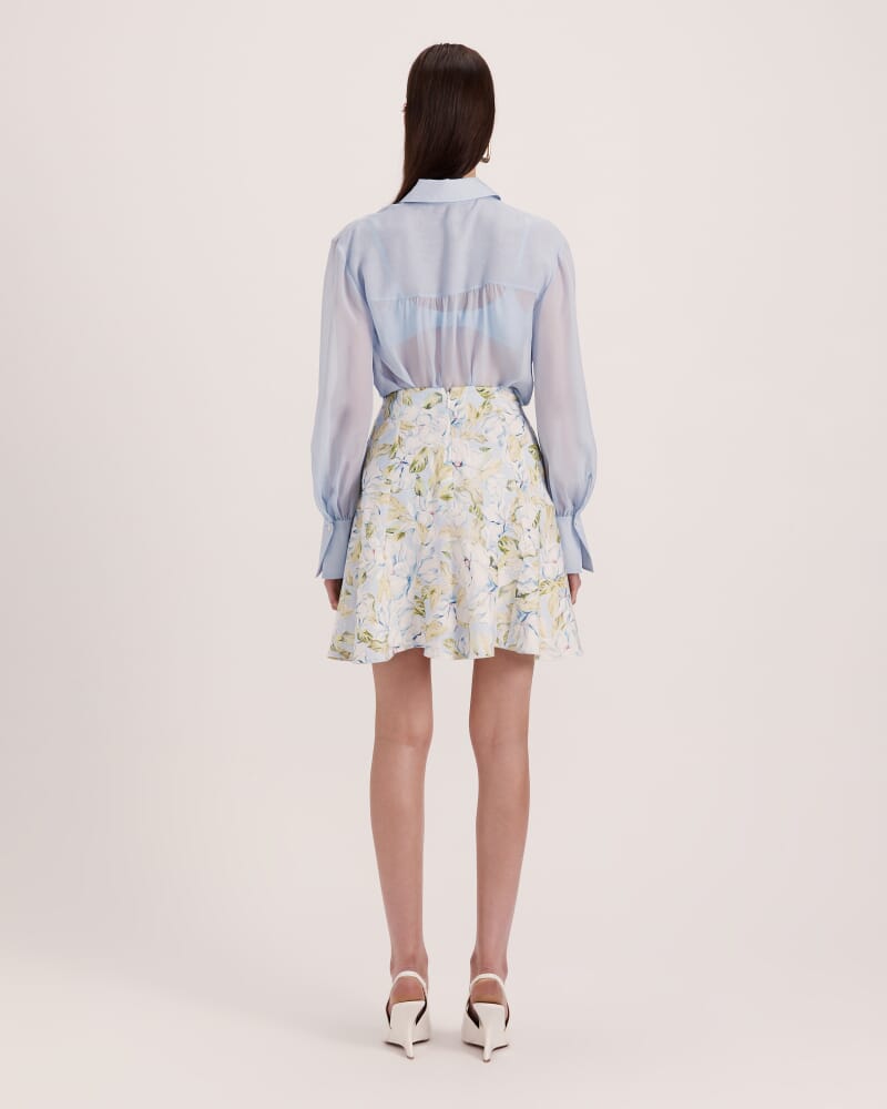 Florentine Godet Mini Skirt in MULTI