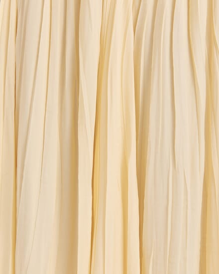 Lillian Pleated Skirt in CAMOMILE