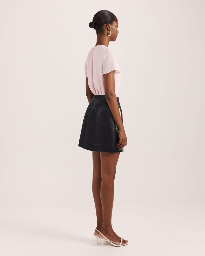 Saint Jean Mini Skirt in BLACK MULTI